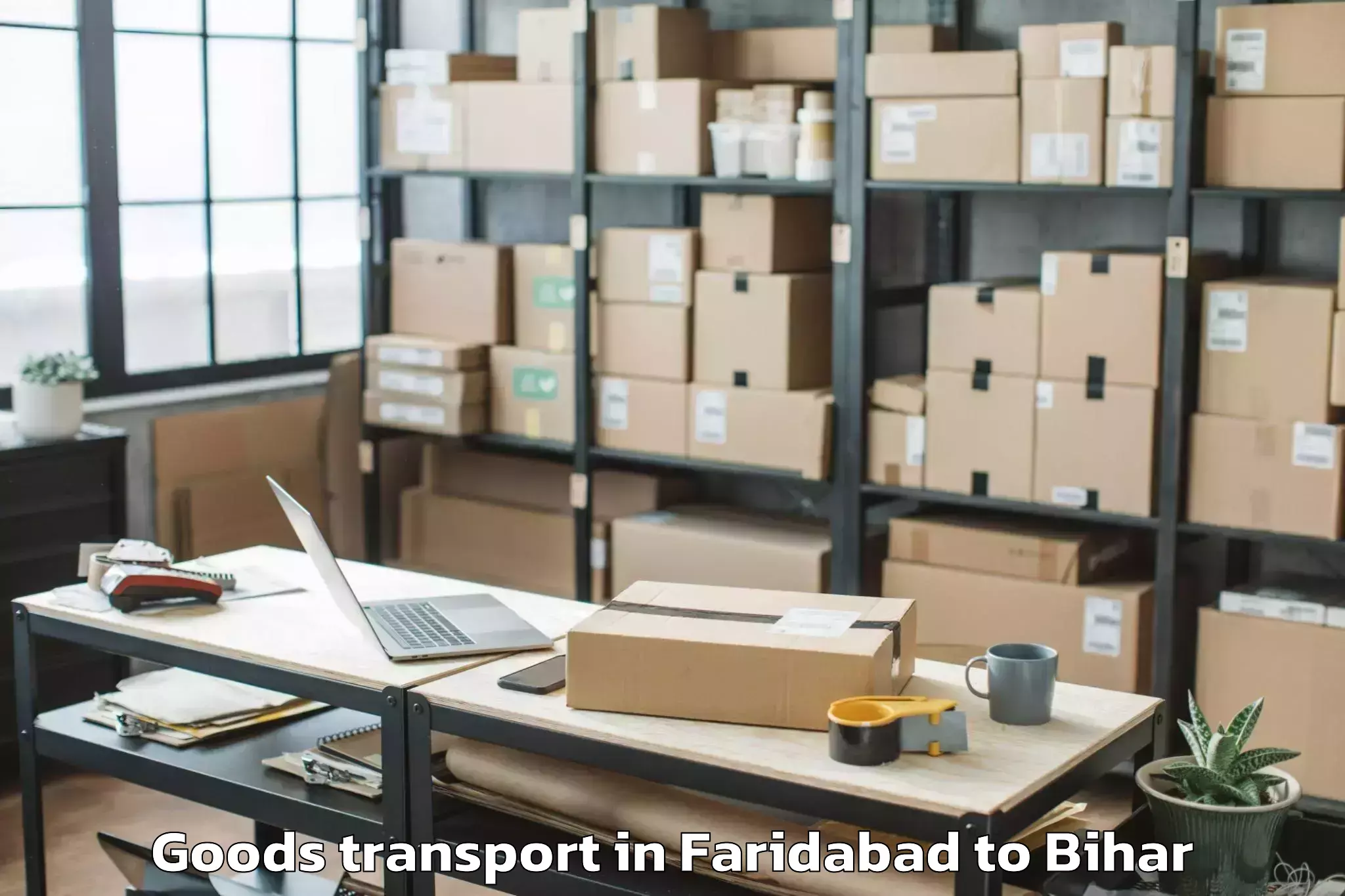 Book Faridabad to Pranpur Goods Transport Online